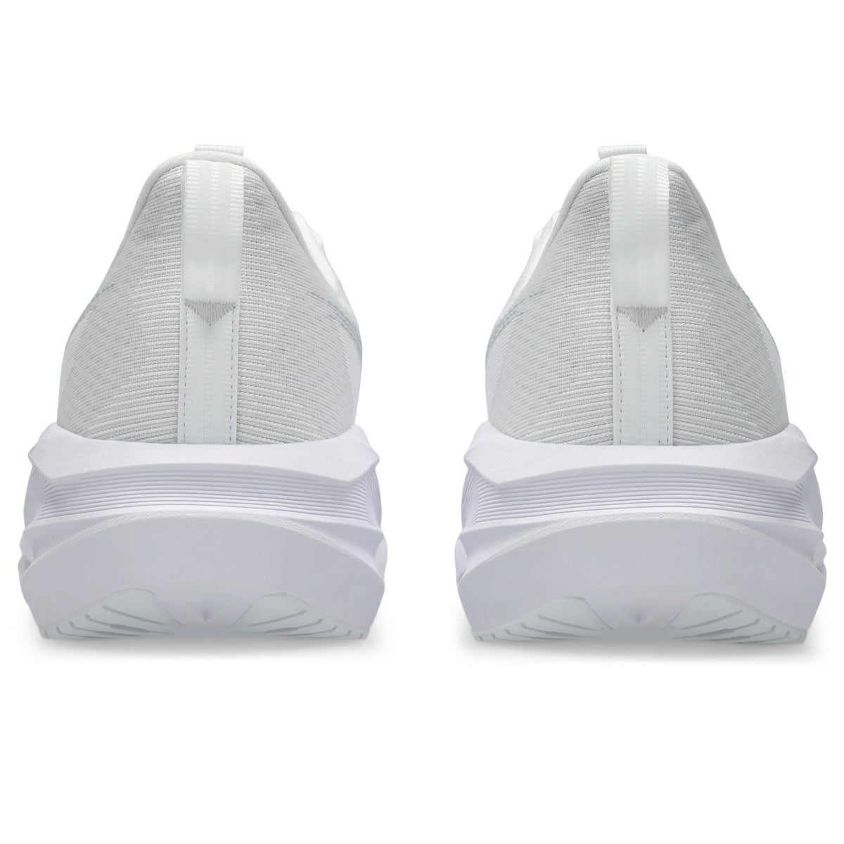 ASICS Novablast 5 Blanc-Gris / White-Piedmont Grey — vue arrière (1011B974-100)