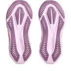 ASICS Novablast 5 Violet / Rose – White / Coral Reef – vue de la semelle extérieure
