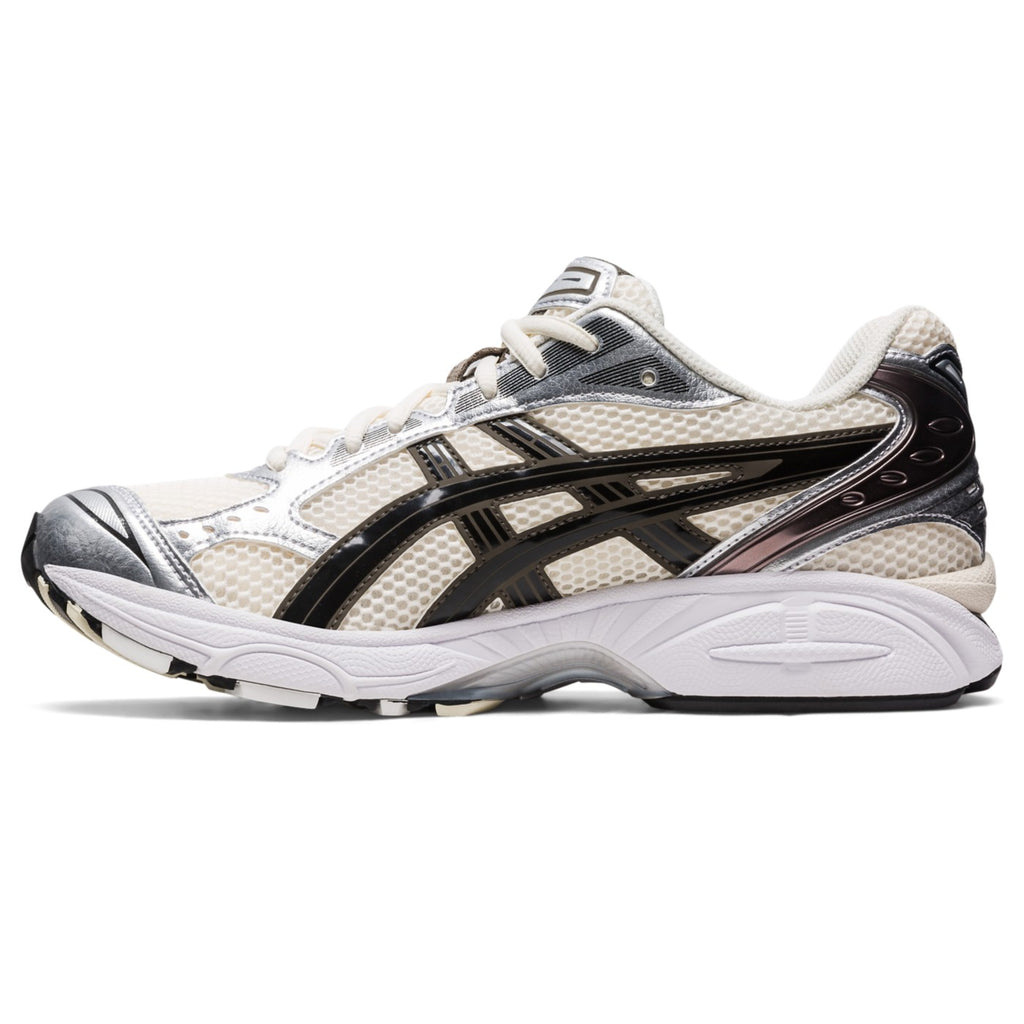 ASICS GEL-Kayano 14 Crème / Argent / Noir – profil opposé