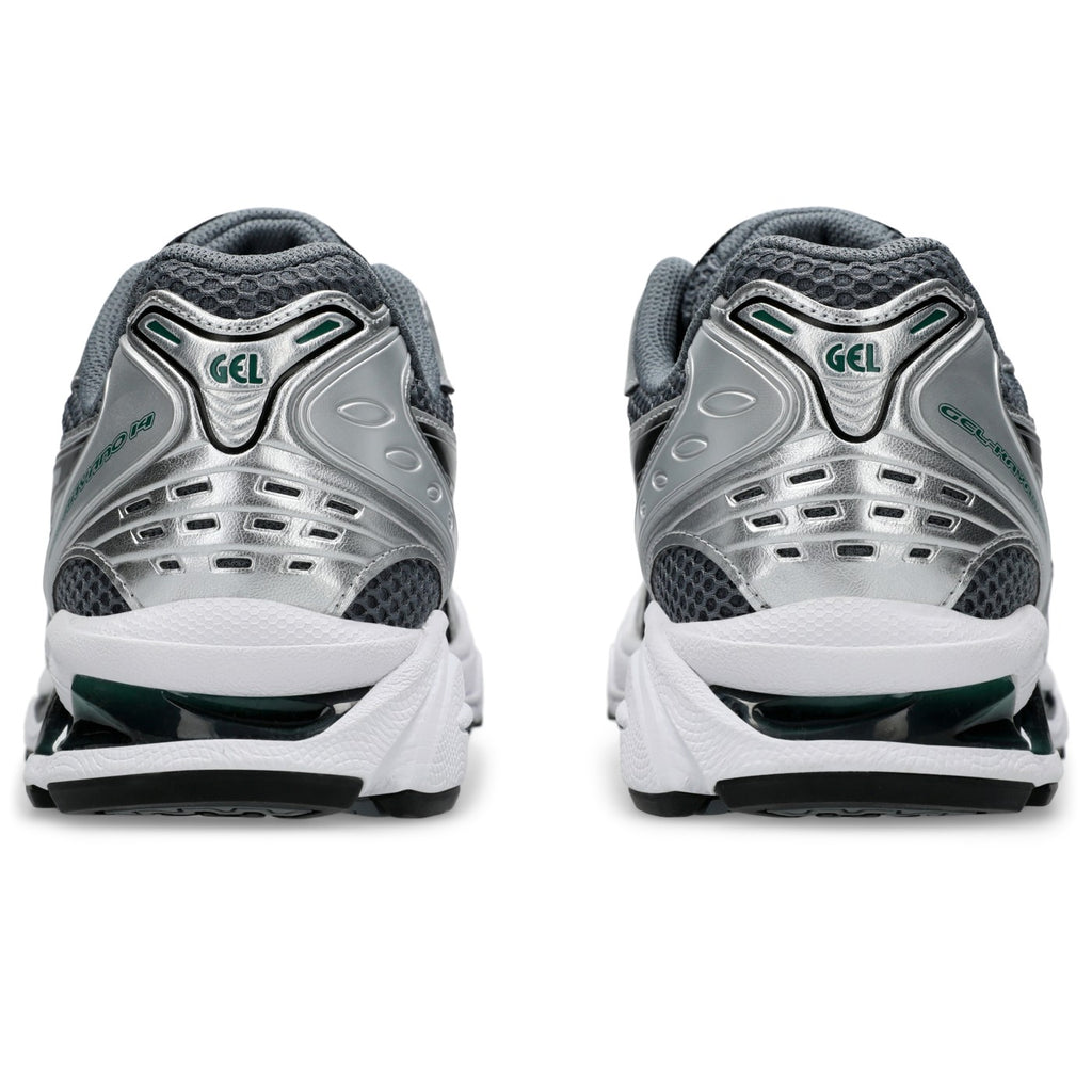 ASICS GEL-Kayano 14 Gris / Argent / Vert – vue arrière