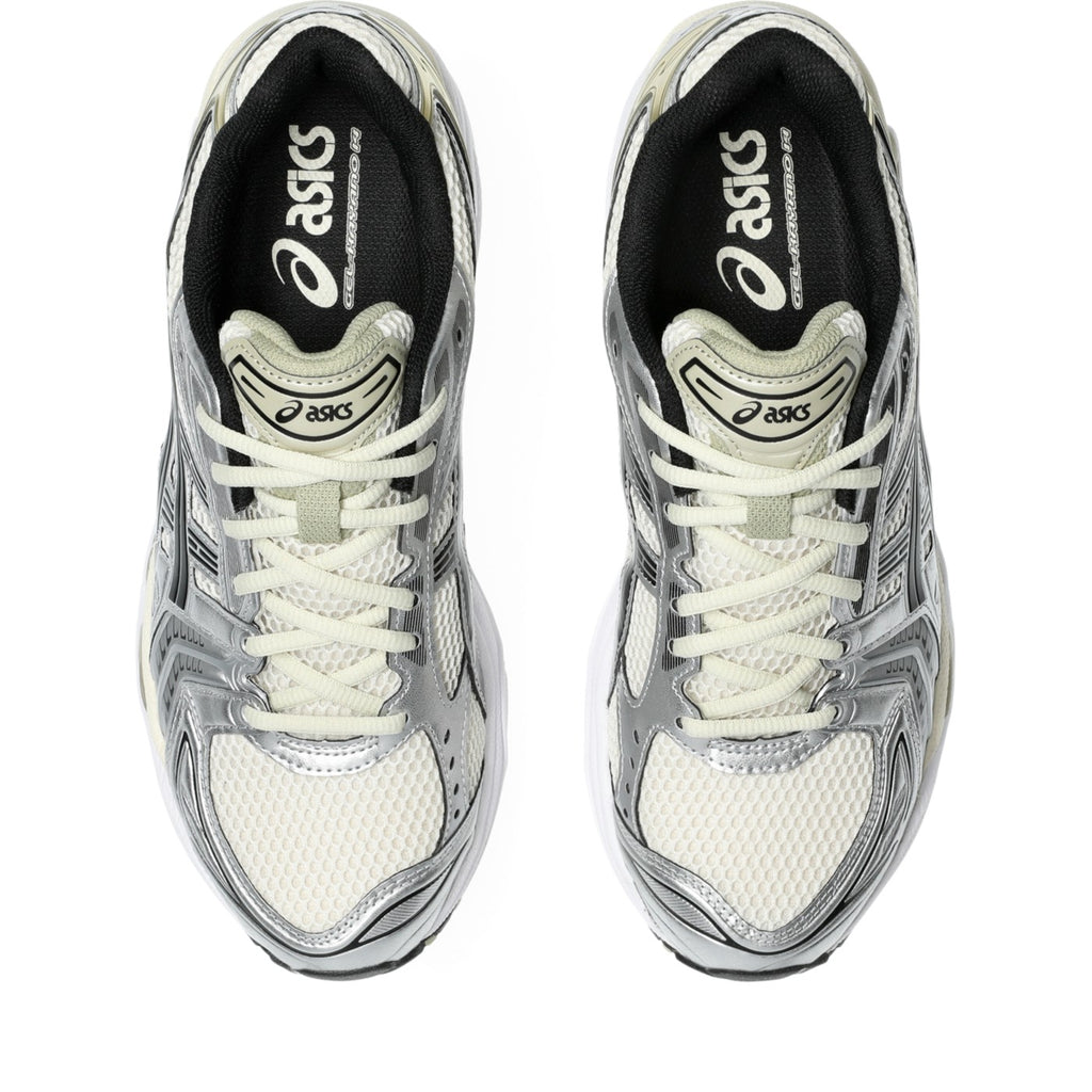 ASICS GEL-Kayano 14 Beige / Argent – vue du dessus