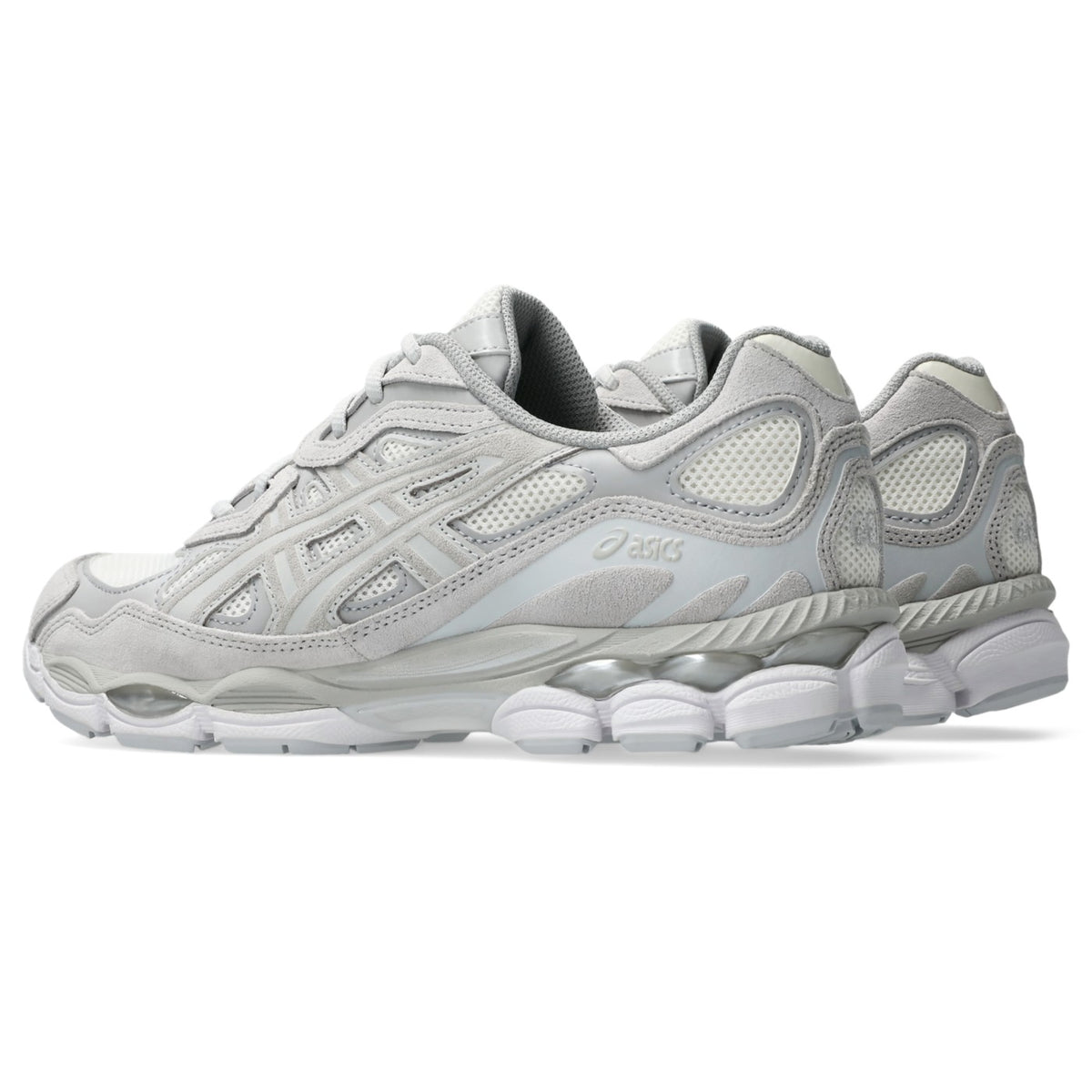 ASICS GEL-NYC Crème-Gris nuage / Cream-Cloud Grey — vue avant intérieure (1203A663-101)