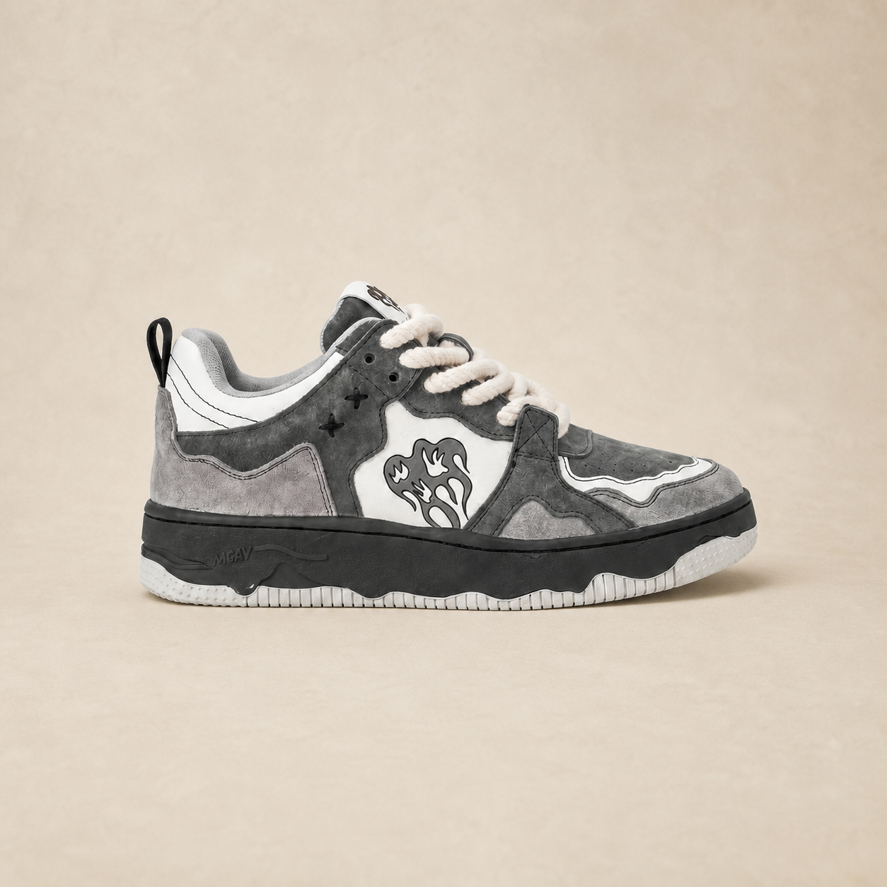 Baskets basses homme Dream Low grises — vue 1