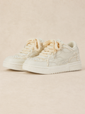 Baskets casual homme blanc crème — vue 1