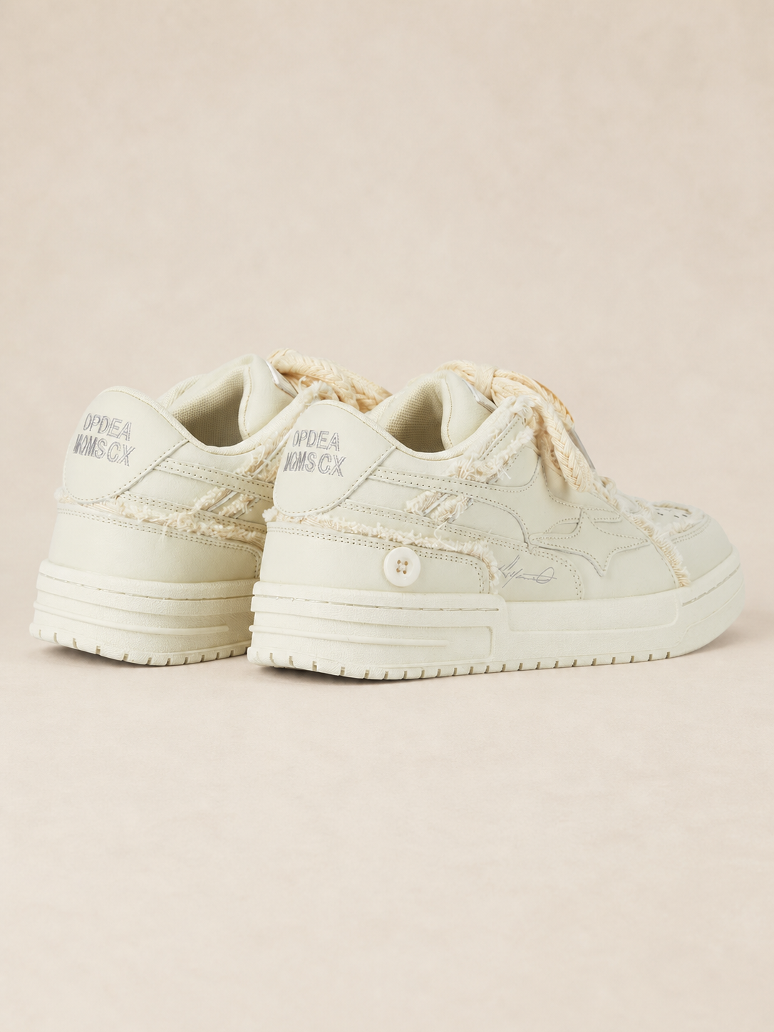 Baskets casual homme blanc crème — vue 8