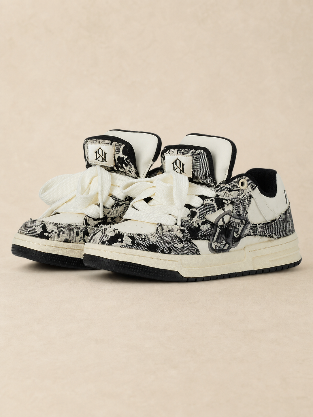 Baskets homme High Street en toile — vue 1