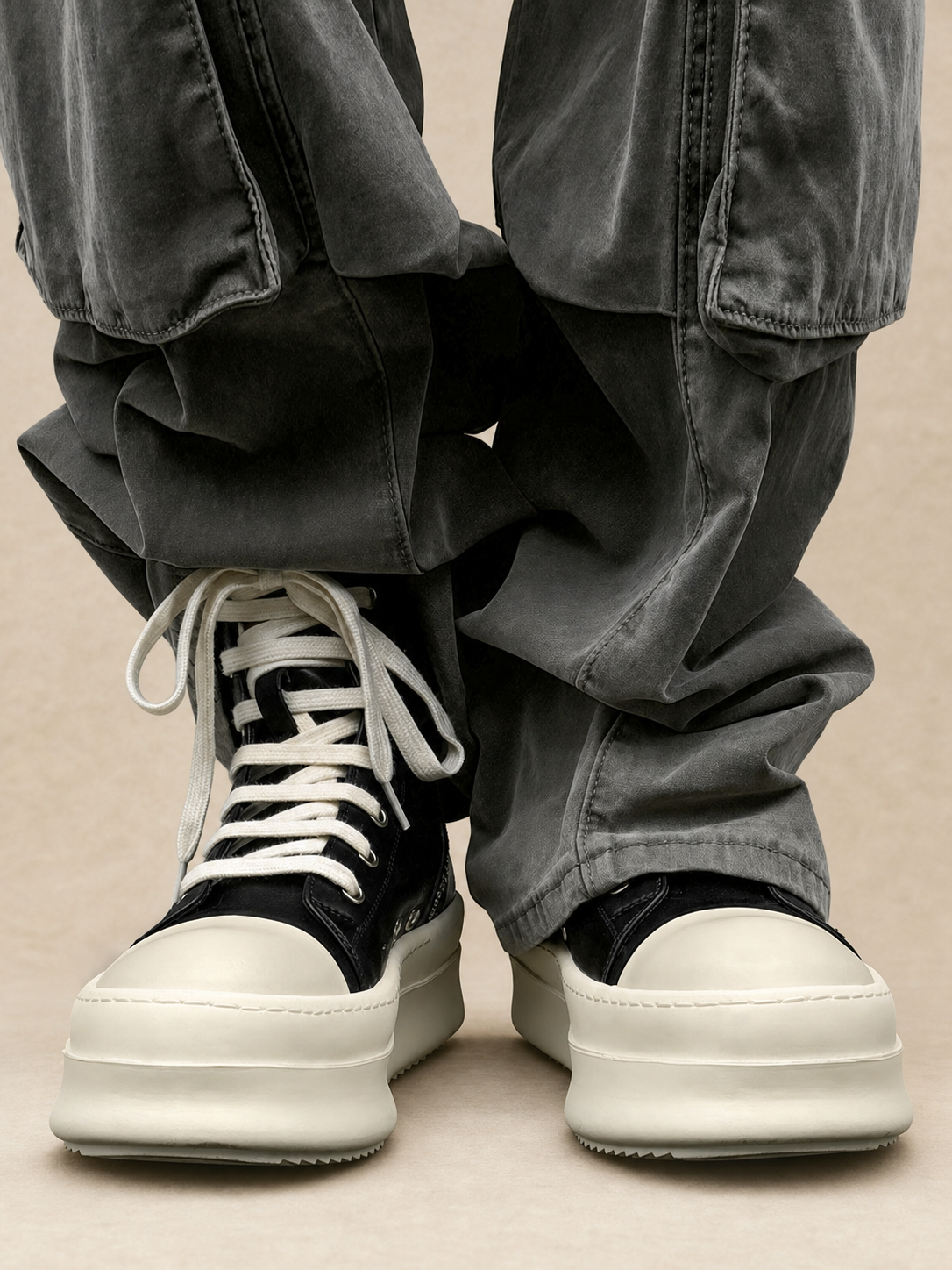 Baskets montantes homme zippées à plateforme — vue 4