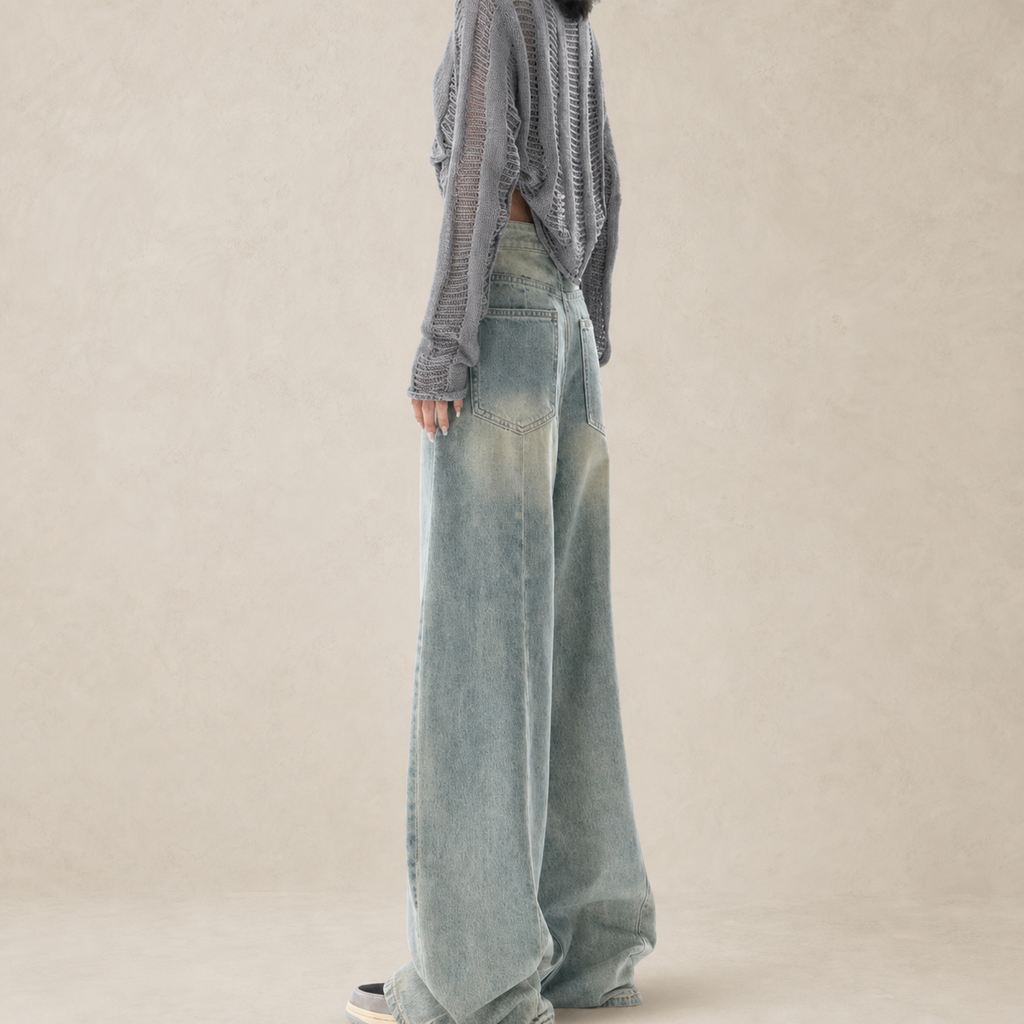 Jean baggy femme Y2K taille basse — vue 4