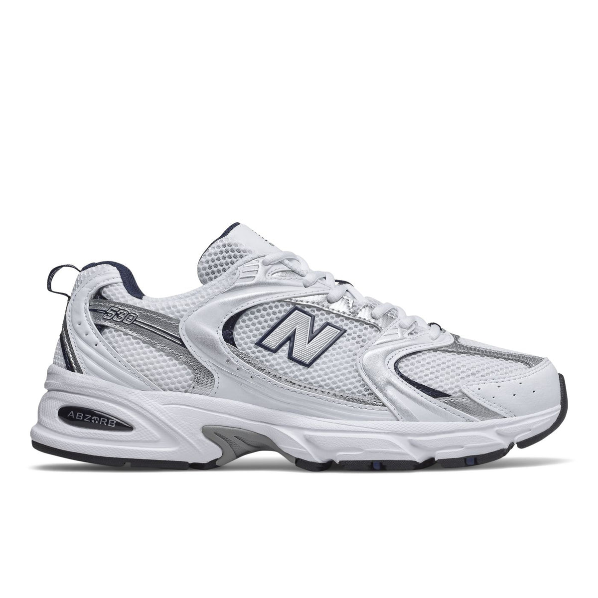 New Balance MR530SG Blanc / Bleu marine – vue 1
