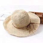 Chapeau de soleil d'été pliable pour femme – Accessoire de plage à larges bords — vue 1