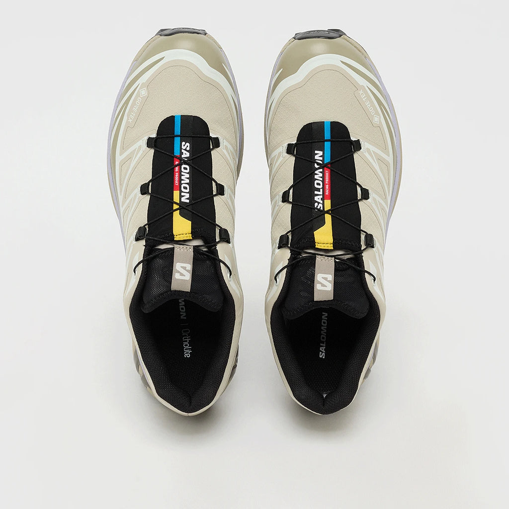 Salomon XT-6 GORE-TEX – Eucalyptus / Silver Sage / Cosmic Sky – vue dessus