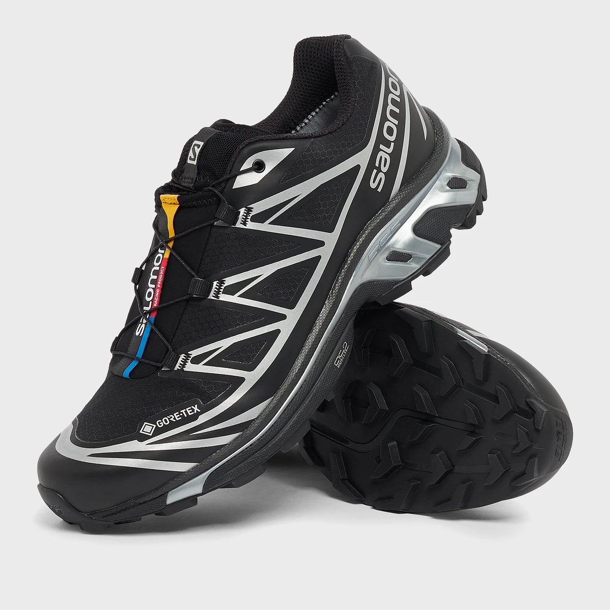 Salomon XT-6 GORE-TEX – Noir & Argent – paire semelle