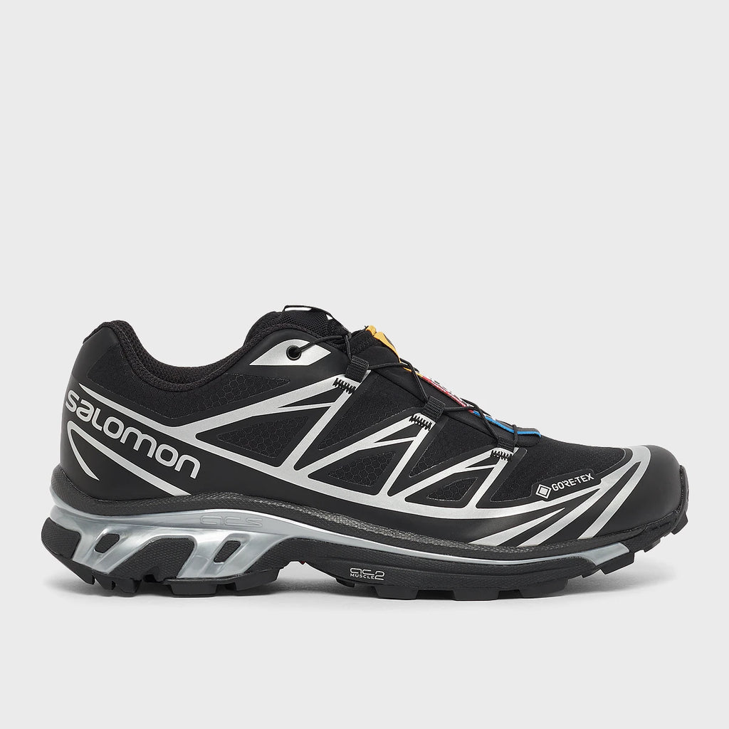 Salomon XT-6 GORE-TEX – Noir & Argent – profil exterieur