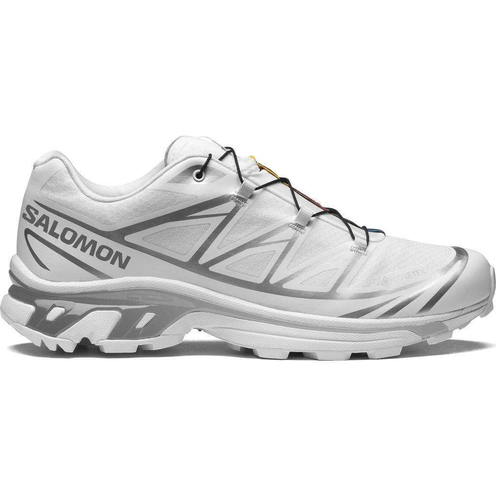 Salomon XT-6 GORE-TEX – White / White / FTW Silver – profil exterieur