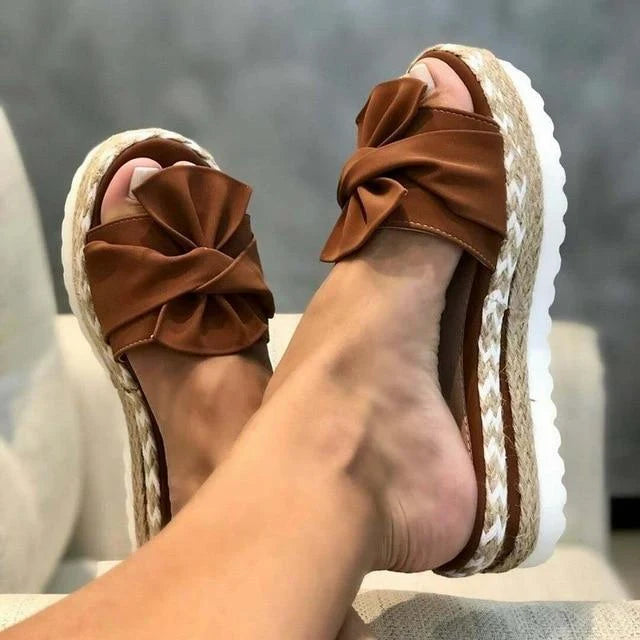 Sandales femme d’été confort à semelle mémoire et bout ouvert – vue 6