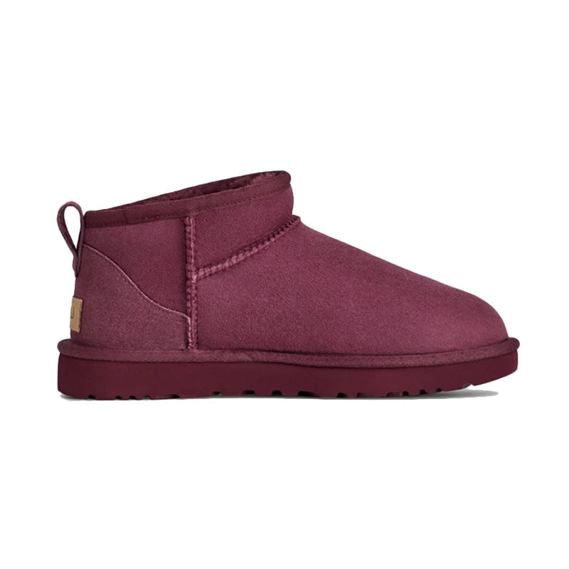UGG Classic Ultra Mini Femme – Burnt Magenta – profil interieur