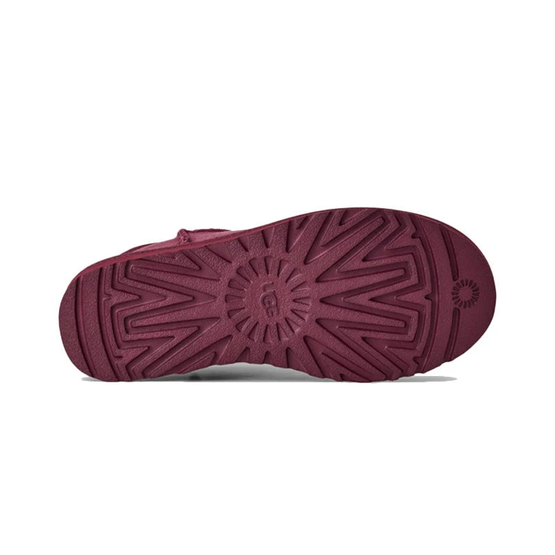 UGG Classic Ultra Mini Femme – Burnt Magenta – semelle exterieure