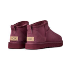 UGG Classic Ultra Mini Femme – Burnt Magenta – paire arriere