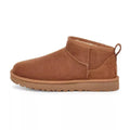 UGG Classic Ultra Mini Femme – Chestnut & Beige – profil exterieur