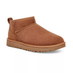 UGG Classic Ultra Mini Femme – Chestnut & Beige – trois quarts avant