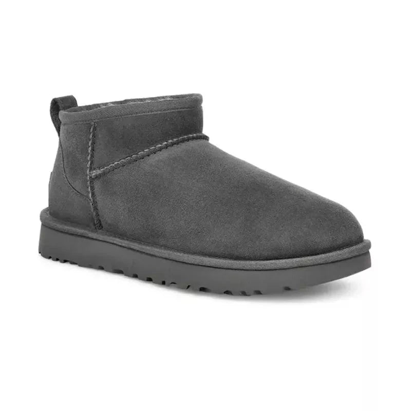 UGG Classic Ultra Mini Femme – Gris – trois quarts avant