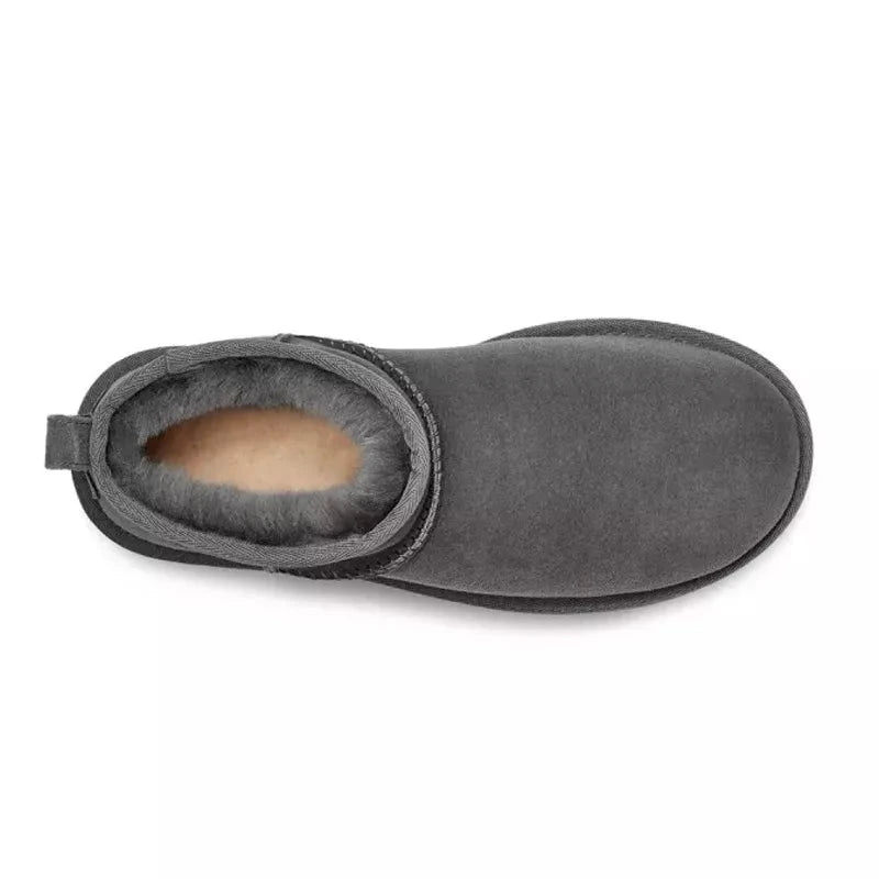 UGG Classic Ultra Mini Femme – Gris – vue dessus