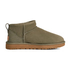 UGG Classic Ultra Mini Femme – Moss Green / Amphora – profil interieur
