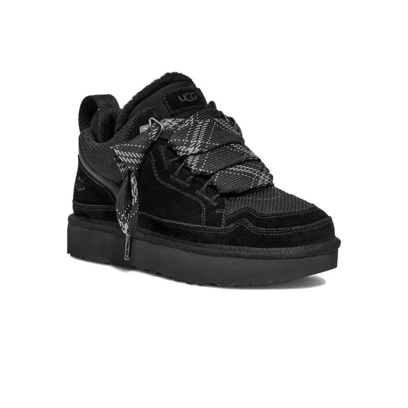 UGG Lowmel Femme – Noir & Gris – trois quarts avant