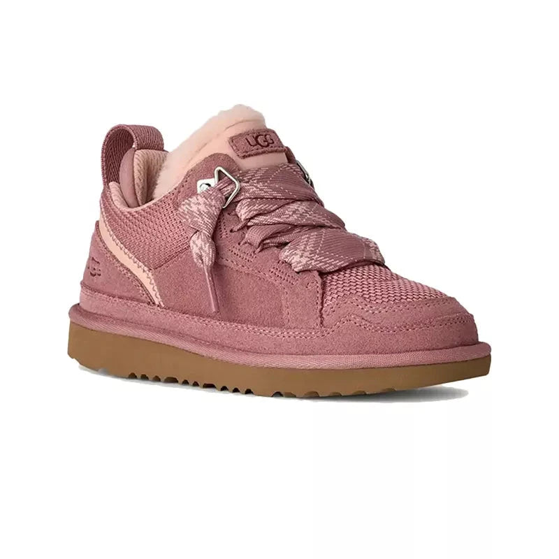 UGG Lowmel Junior – Rose & Beige – trois quarts avant
