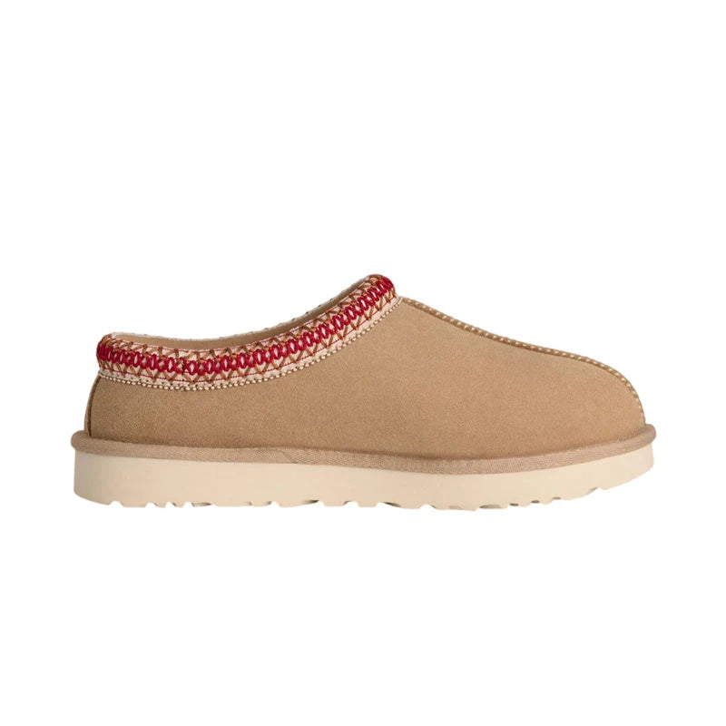 UGG Tasman II Femme – Sand / Dark Cherry – profil interieur