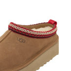 UGG Tazz II Femme – Chestnut & Beige – detail galon