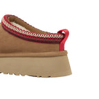 UGG Tazz II Femme – Chestnut & Beige – detail talon
