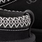 UGG Tazz II Femme – Noir & Gris – detail galon