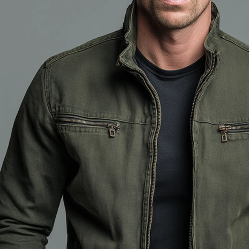 Veste homme en coton style vintage - Zippee et decontractee — vue 3