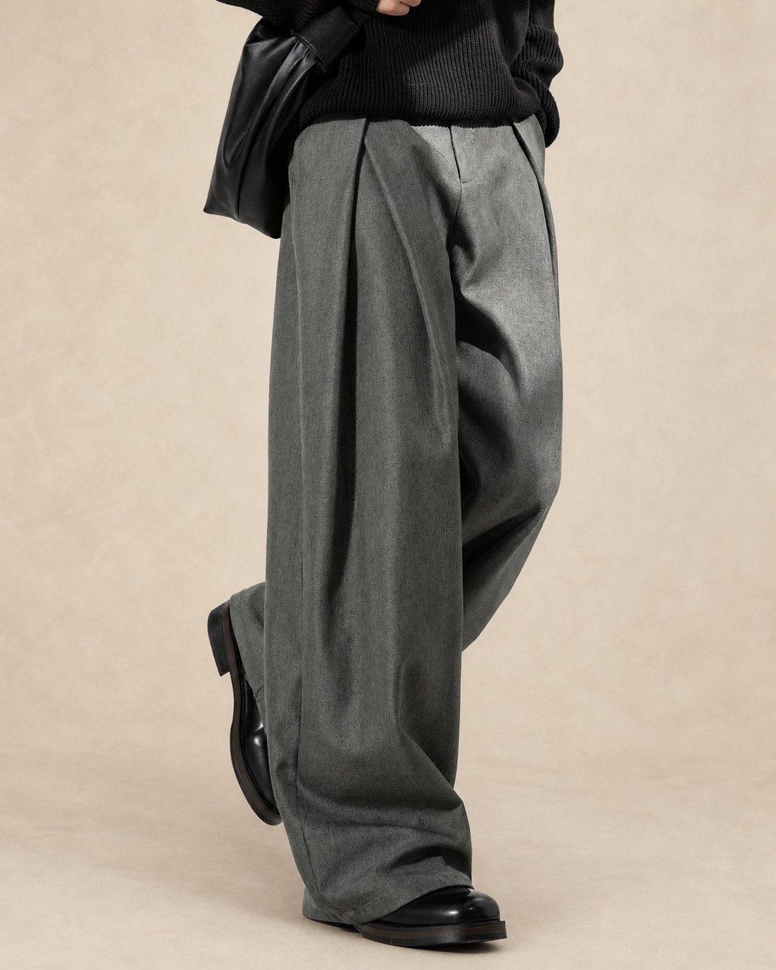 Pantalon homme à pinces et jambe large — vue 5