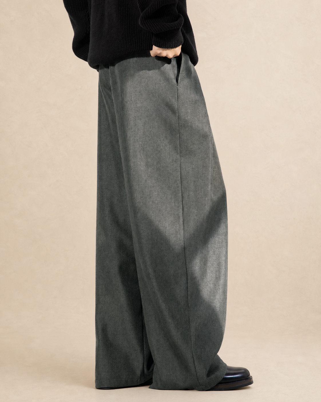 Pantalon homme à pinces et jambe large — vue 6