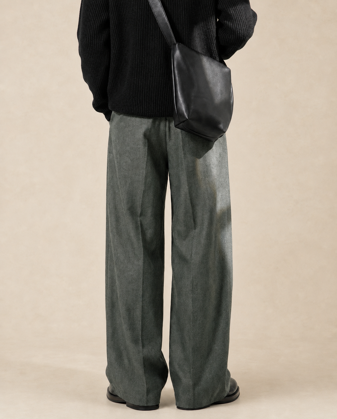 Pantalon homme à pinces et jambe large — vue 7