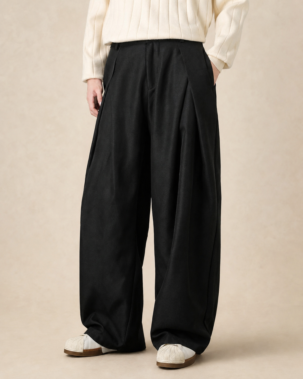 Pantalon homme à pinces et jambe large — vue 10