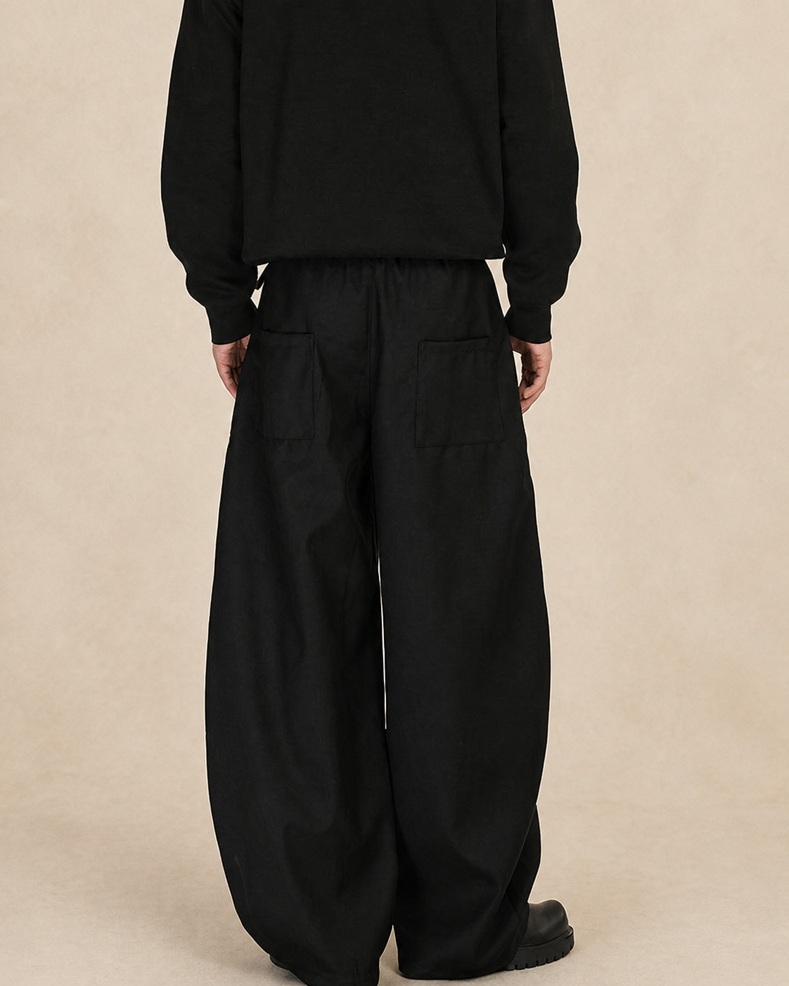 Pantalon homme en twill à jambe large — vue 3