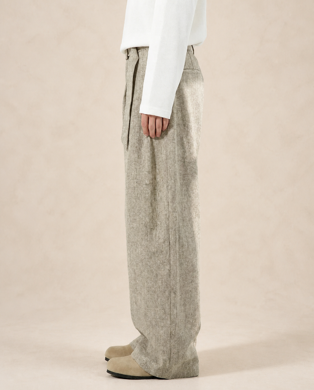 Pantalon homme large en mélange de laine — vue 2