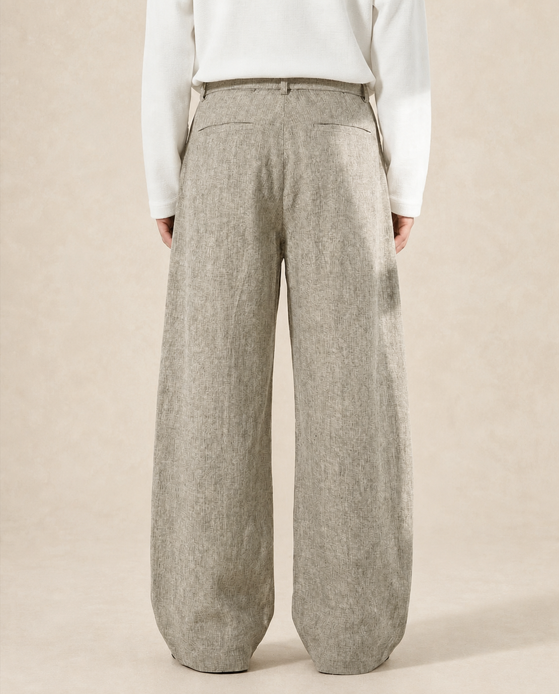 Pantalon homme large en mélange de laine — vue 3