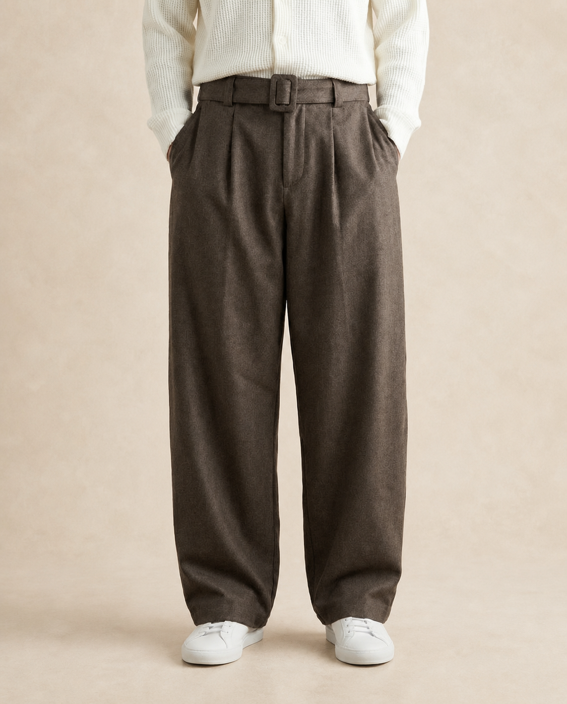 Pantalon homme large en mélange de laine — vue 5