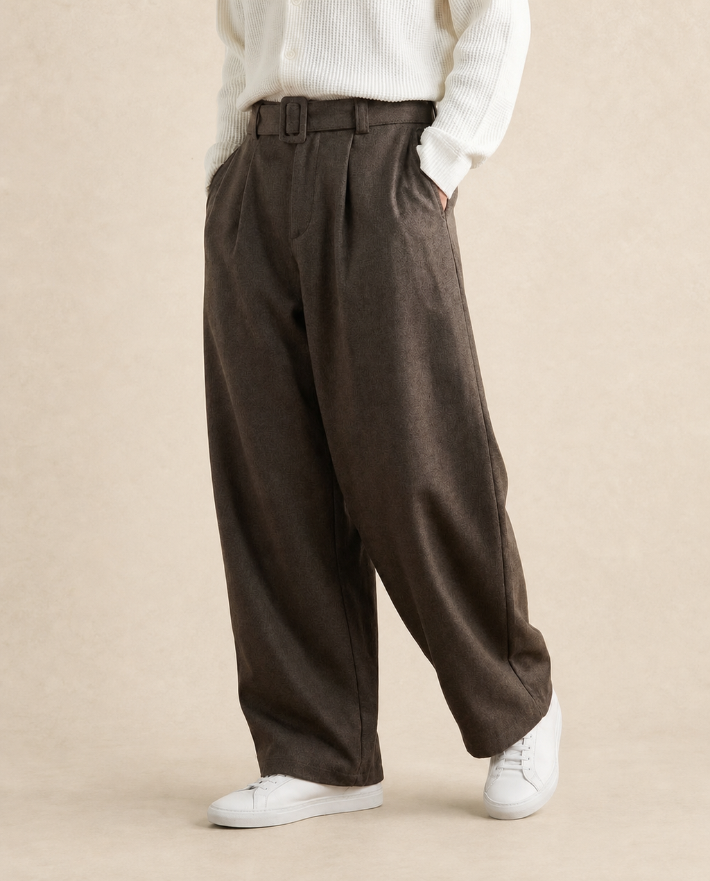 Pantalon homme large en mélange de laine — vue 6
