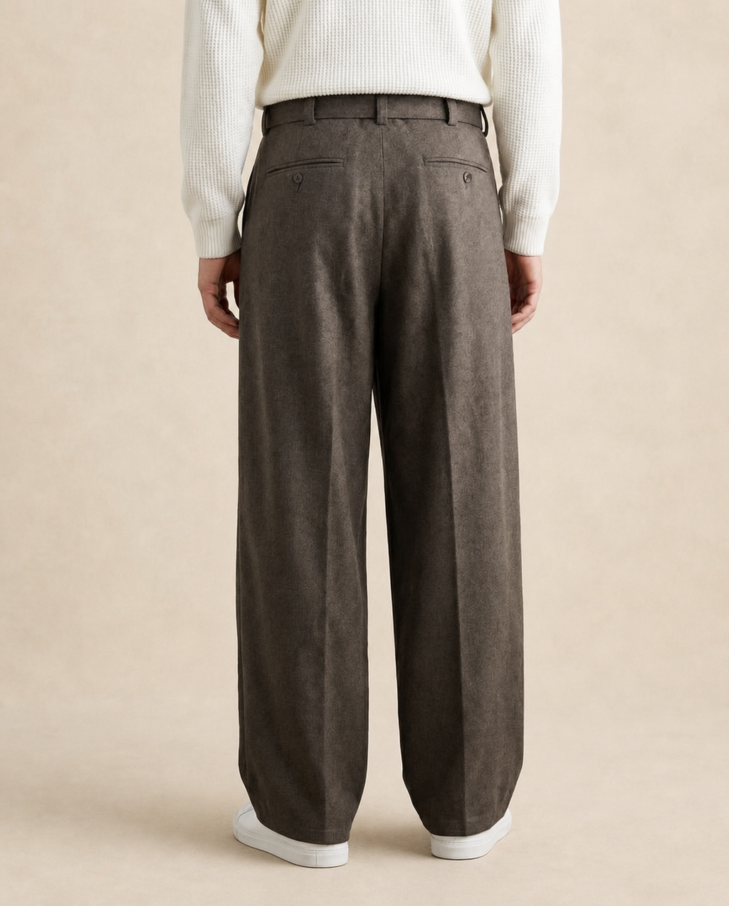 Pantalon homme large en mélange de laine — vue 7