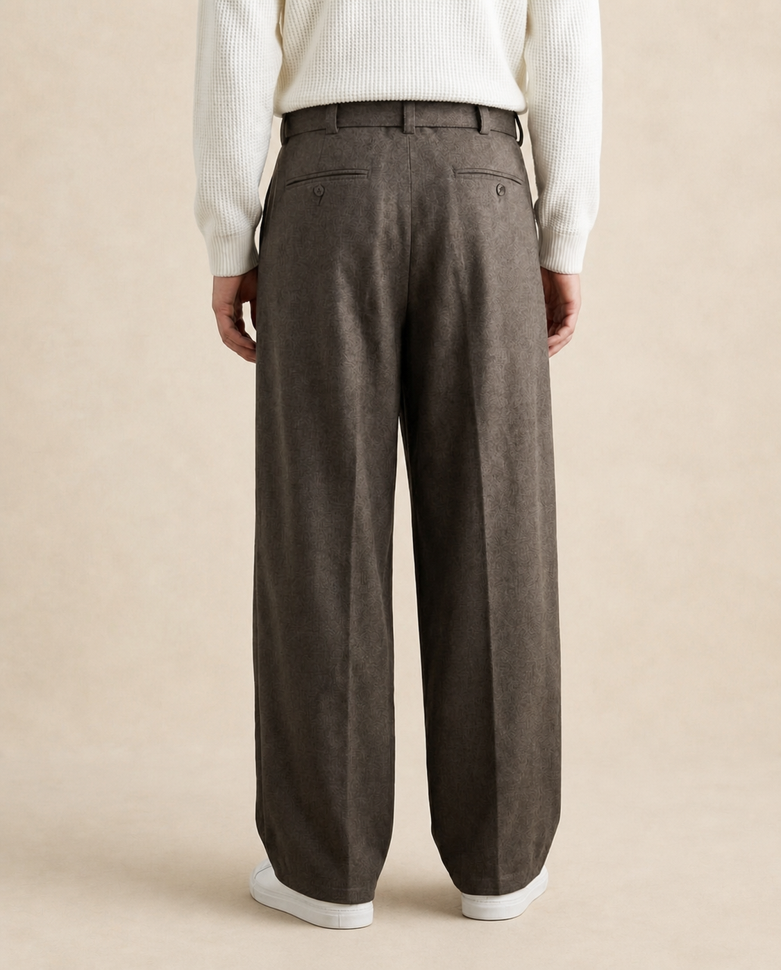 Pantalon homme large en mélange de laine — vue 7