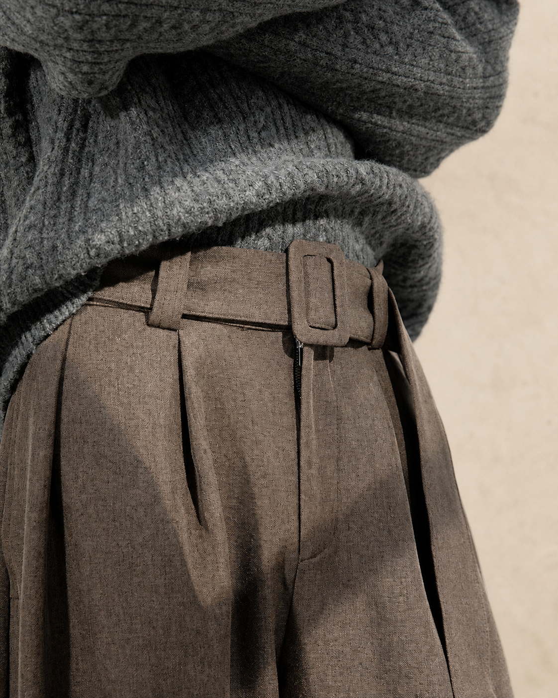 Pantalon homme large en mélange de laine — vue 13