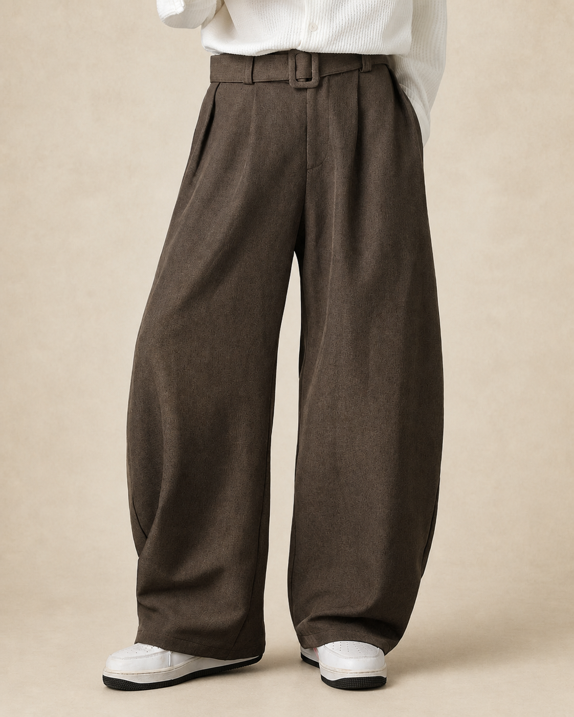 Pantalon homme large en mélange de laine — vue 14